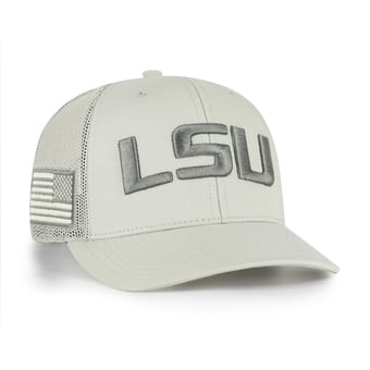 Men's '47 Stone LSU Tigers Operation Hat Trick Adjustable Trucker Hat
