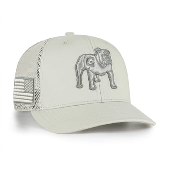 Men's '47 Stone Georgia Bulldogs Operation Hat Trick Adjustable Trucker Hat