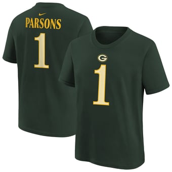 Youth Nike Micah Parsons Green Green Bay Packers 2026 Rivalries Collection Name & Number T-Shirt
