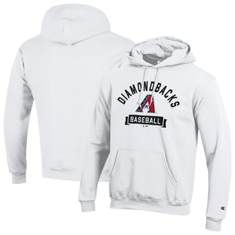 Men's Champion White Arizona Diamondbacks Eco Powerblend Hoodie