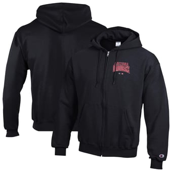 Men's Champion Black Arizona Diamondbacks Eco Powerblend Full-Zip Hoodie