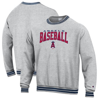 Men's Champion Navy Los Angeles Angels Reverse Weave Sweatshirt