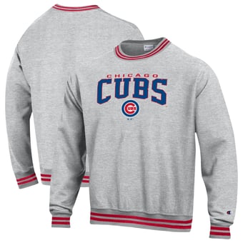 Men's Champion Red Chicago Cubs Reverse Weave Sweatshirt