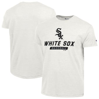 Men's Champion White Chicago White Sox Ultimate Tri-blend T-Shirt