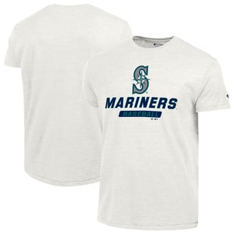Men's Champion White Seattle Mariners Ultimate Tri-blend T-Shirt