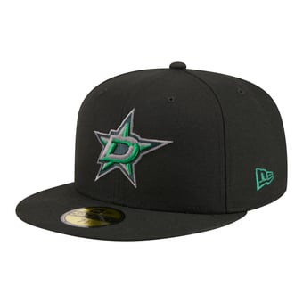 Men's New Era Black Dallas Stars Color Pop 59FIFTY Fitted Hat