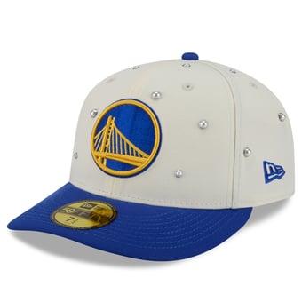 Men's New Era Cream/Royal Golden State Warriors Pearl 59FIFTY Fitted Hat