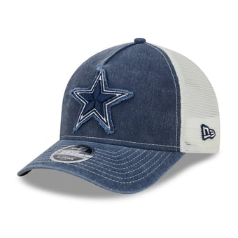 Youth New Era Navy Dallas Cowboys Fan 9FORTY A-Frame Adjustable Trucker Hat