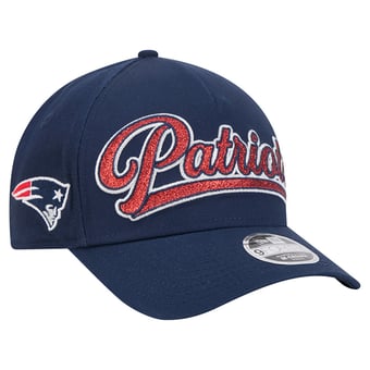 Girls Youth New Era Navy New England Patriots Glitz 9FORTY A-Frame Adjustable Hat