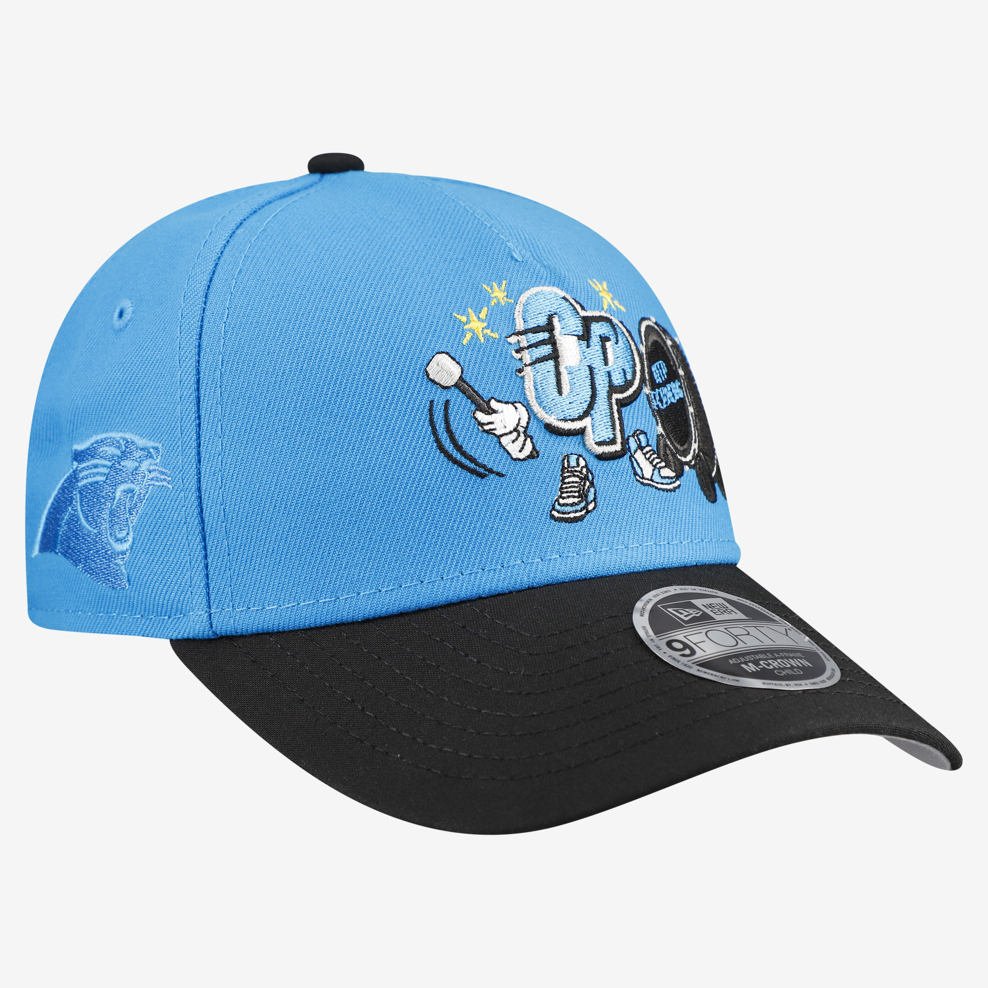 Preschool New Era Blue Carolina Panthers Cartoon 9FORTY M-Crown A-Frame Adjustable Hat