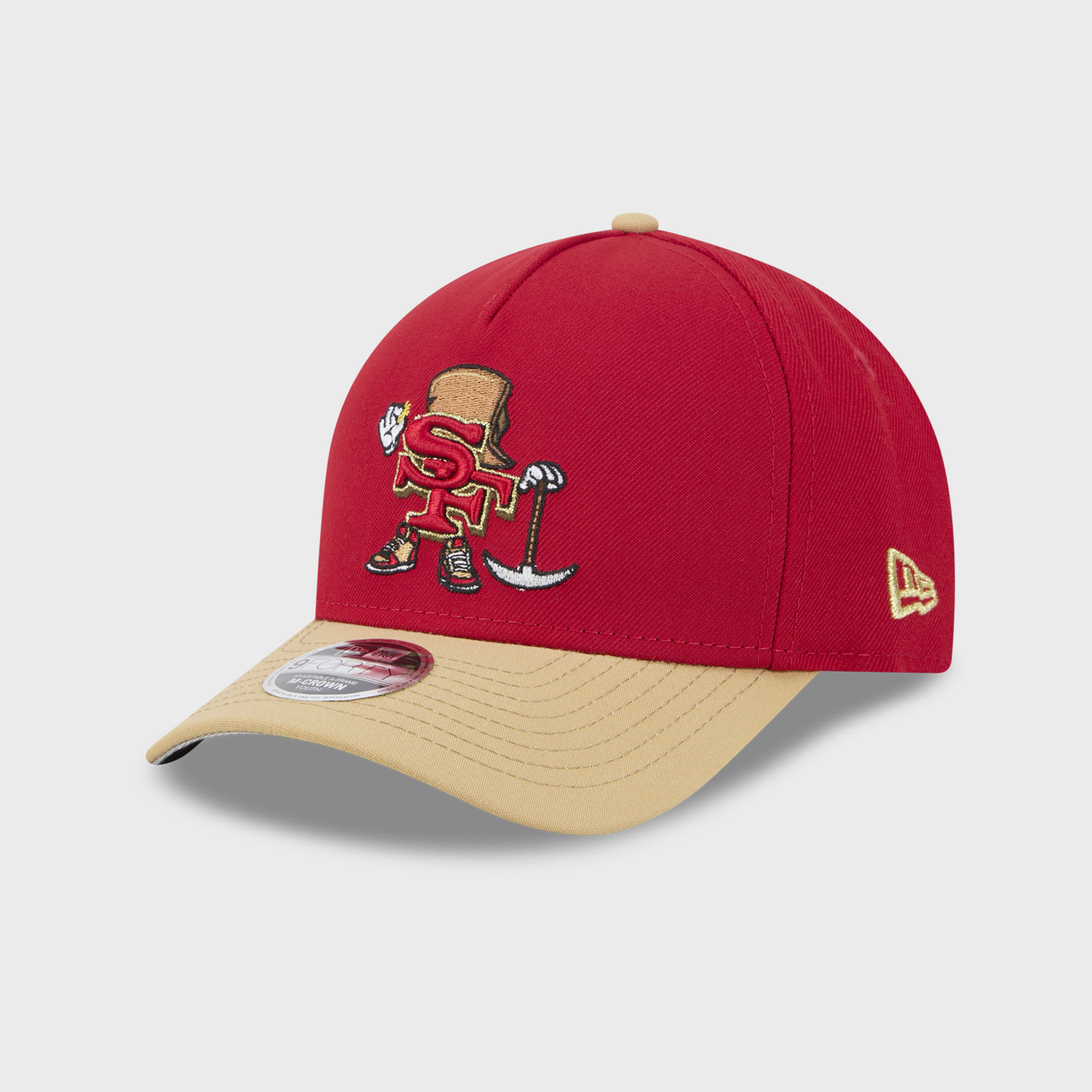 Preschool New Era Scarlet San Francisco 49ers Cartoon 9FORTY A-Frame M-Crown Adjustable Hat