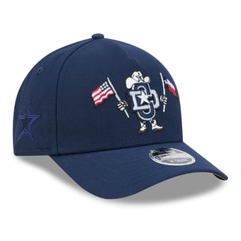 Preschool New Era Navy Dallas Cowboys Cartoon 9FORTY M-Crown A-Frame Adjustable Hat