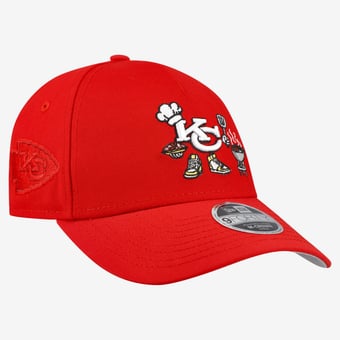 Preschool New Era Red Kansas City Chiefs Cartoon 9FORTY M-Crown A-Frame Adjustable Hat