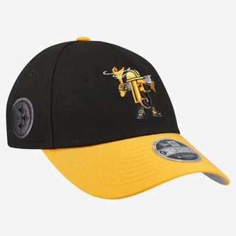 Preschool New Era Black Pittsburgh Steelers Cartoon 9FORTY M-Crown A-Frame Adjustable Hat