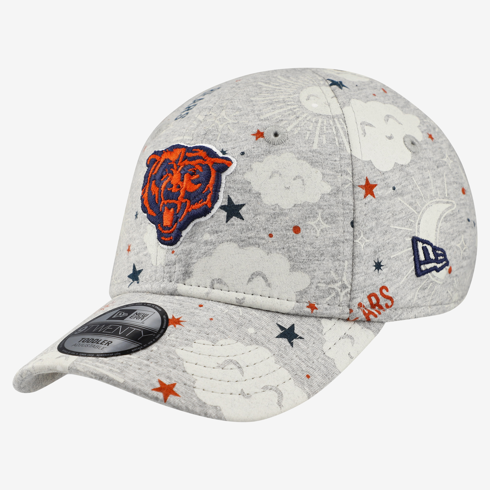 Toddler New Era Heather Gray Chicago Bears Sky 9TWENTY Adjustable Hat