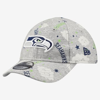 Toddler New Era Heather Gray Seattle Seahawks Sky 9TWENTY Adjustable Hat