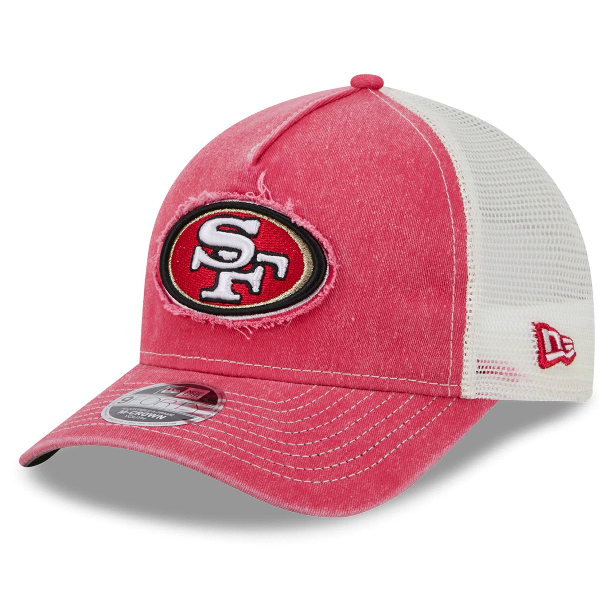 Youth New Era  Scarlet San Francisco 49ers Fan 9FORTY A-Frame Trucker Adjustable Hat