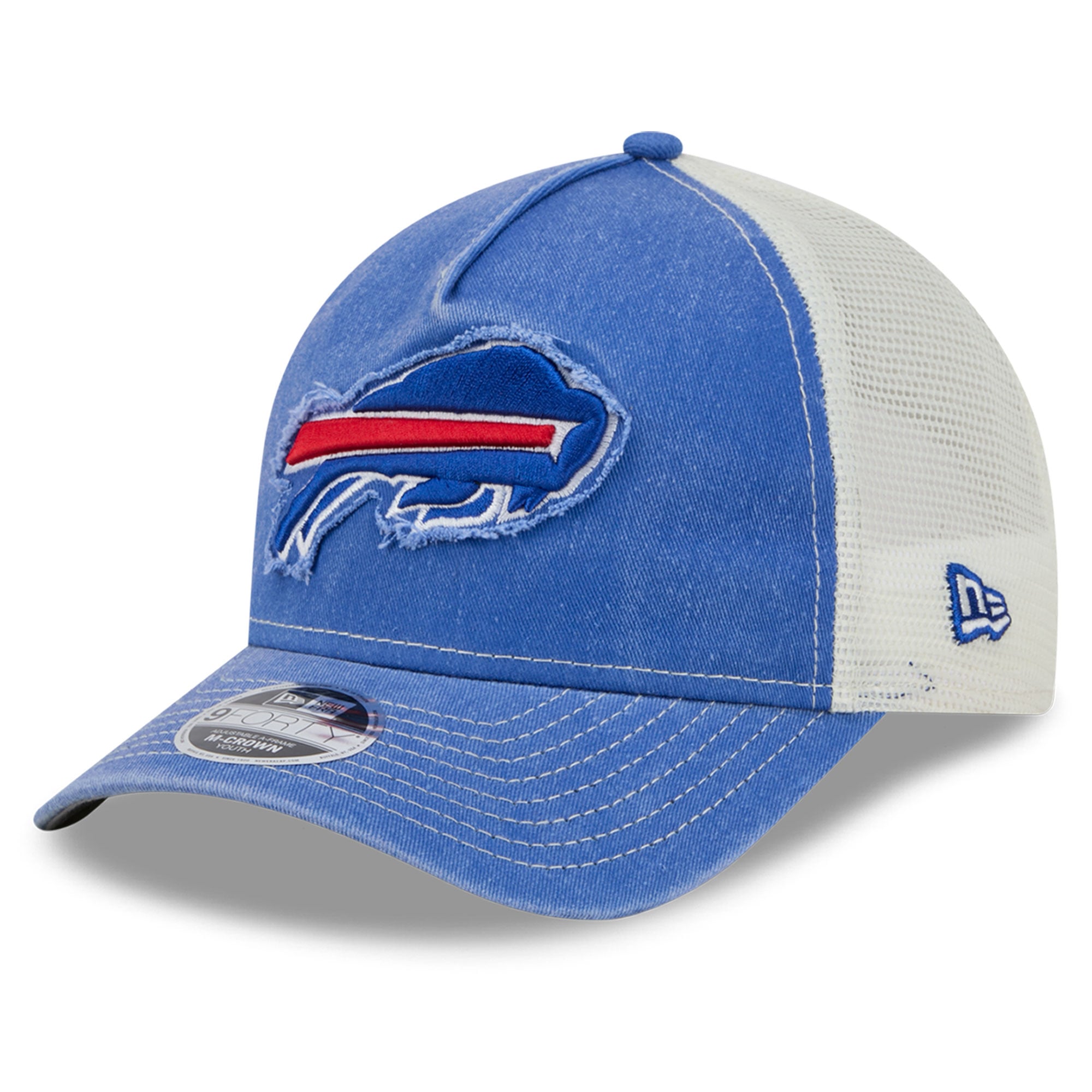Youth New Era  Royal Buffalo Bills Fan 9FORTY A-Frame Trucker Adjustable Hat