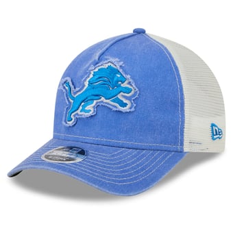 Youth New Era  Blue Detroit Lions Fan 9FORTY A-Frame Trucker Adjustable Hat