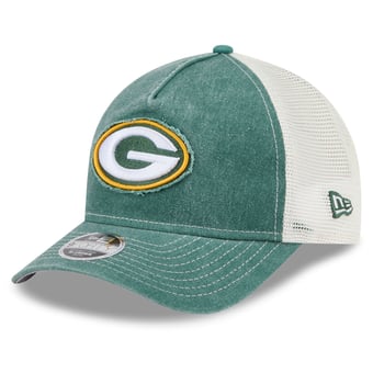 Youth New Era  Green Green Bay Packers Fan 9FORTY M-Crown A-Frame Trucker Adjustable Hat