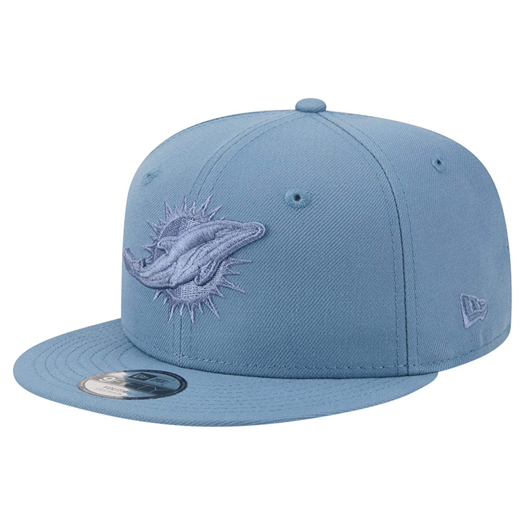 Youth New Era Blue Miami Dolphins Color Pack A-Frame 9FIFTY Snapback Hat