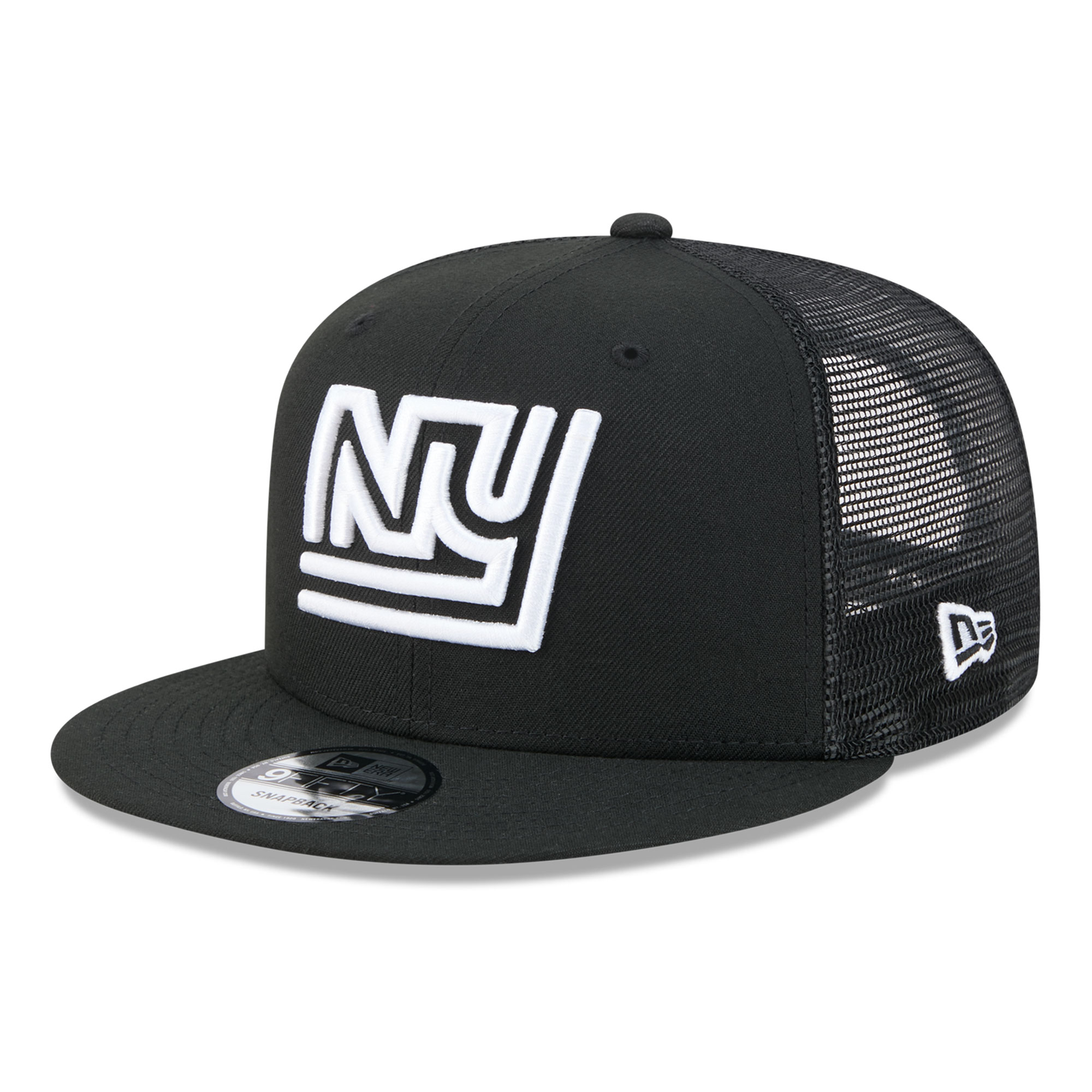 Men's New Era Black/White New York Giants 9FIFTY Snapback Trucker Hat