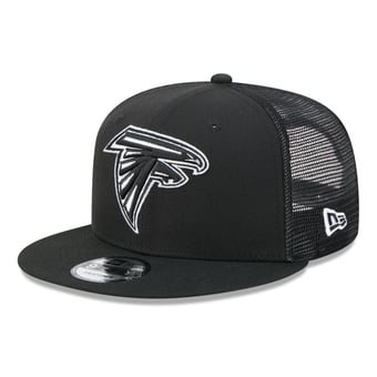 Men's New Era Black/White Atlanta Falcons 9FIFTY Snapback Trucker Hat