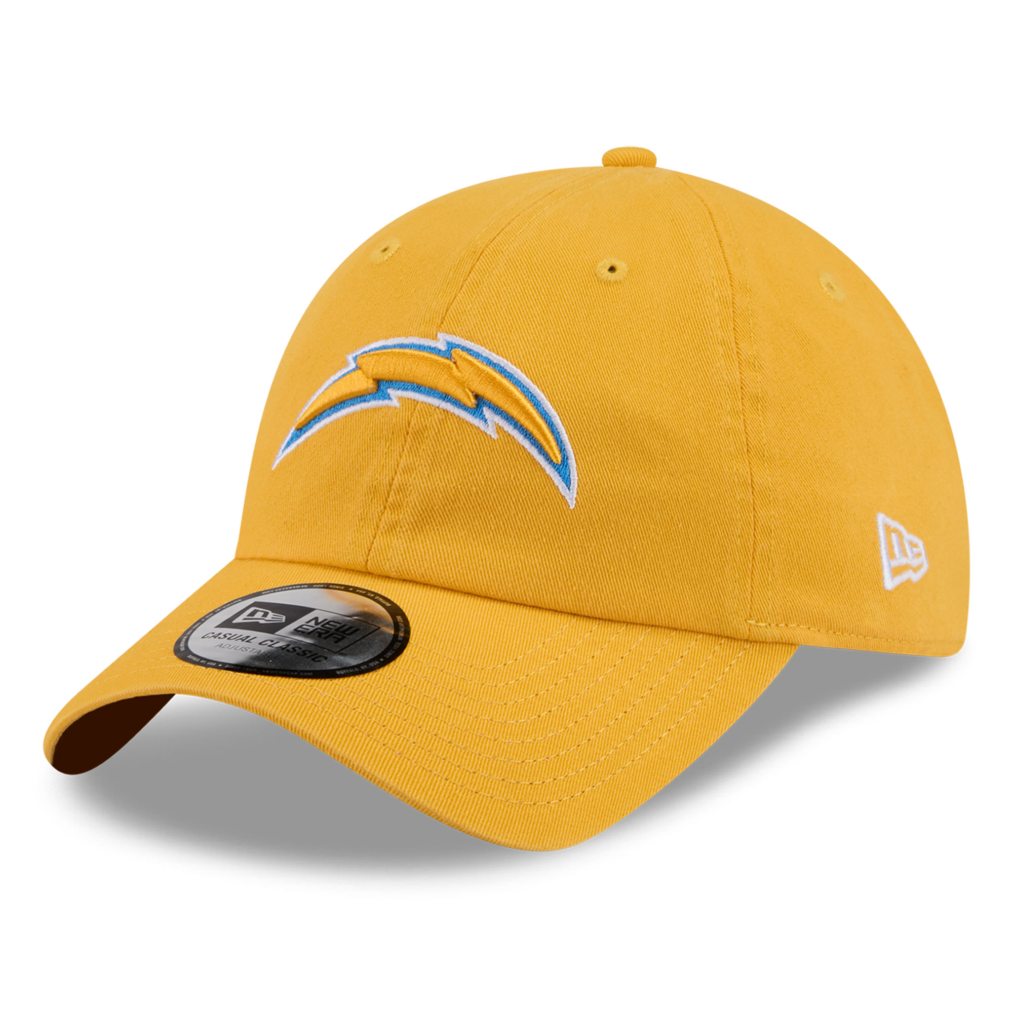 Women's New Era Gold Los Angeles Chargers Throwback Casual Classic Adjustable Hat