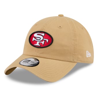 Women's New Era Khaki San Francisco 49ers Throwback Casual Classic Adjustable Hat