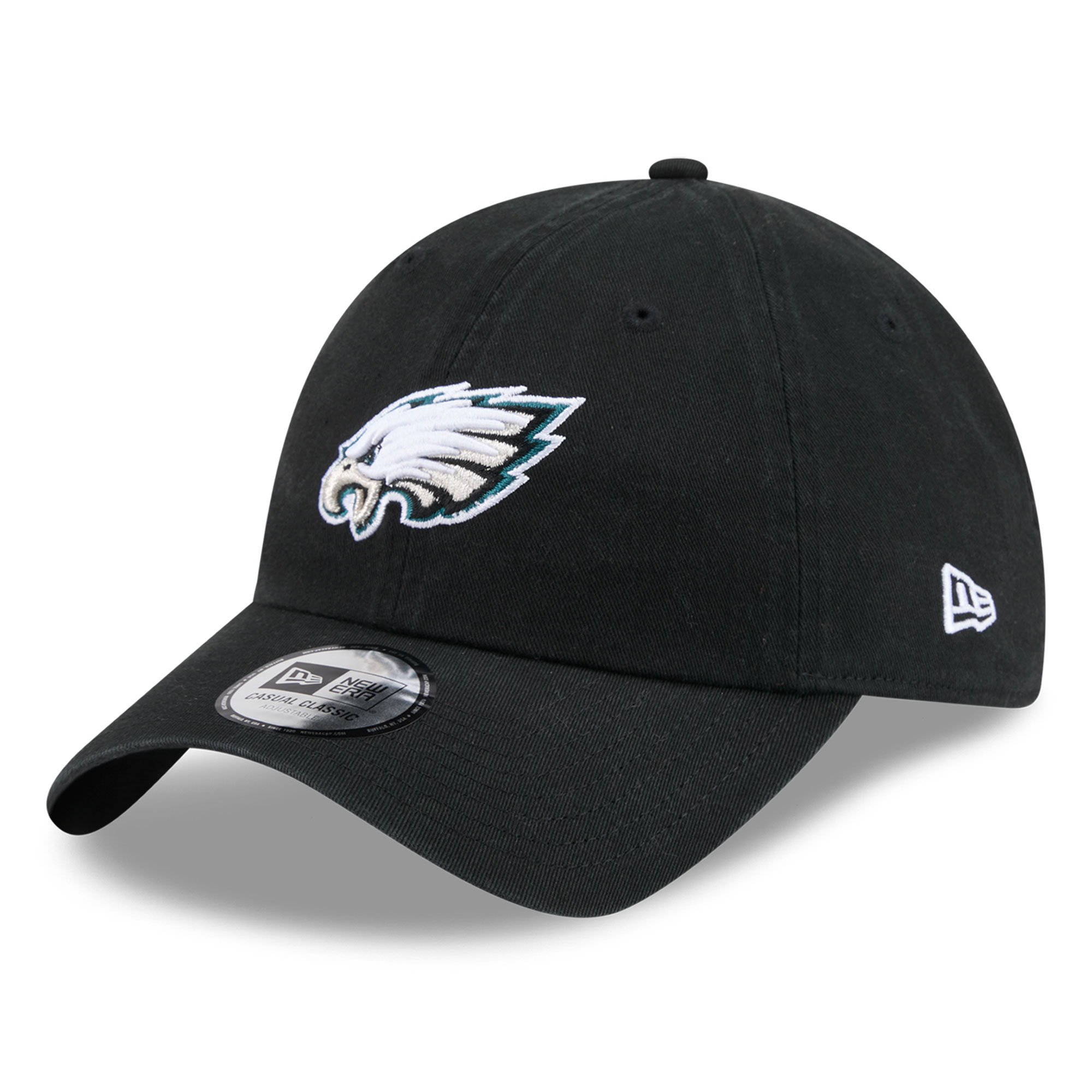 Women's New Era Black Philadelphia Eagles Throwback Casual Classic Adjustable Hat