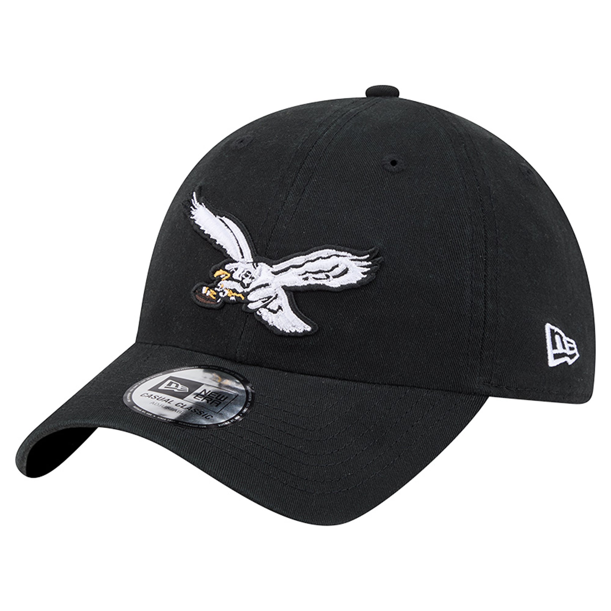 Women's New Era Black Philadelphia Eagles Throwback EVG Casual Classic Adjustable Hat