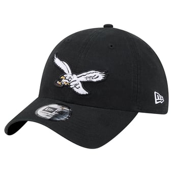 Women's New Era Black Philadelphia Eagles Throwback Casual Classic Adjustable Hat