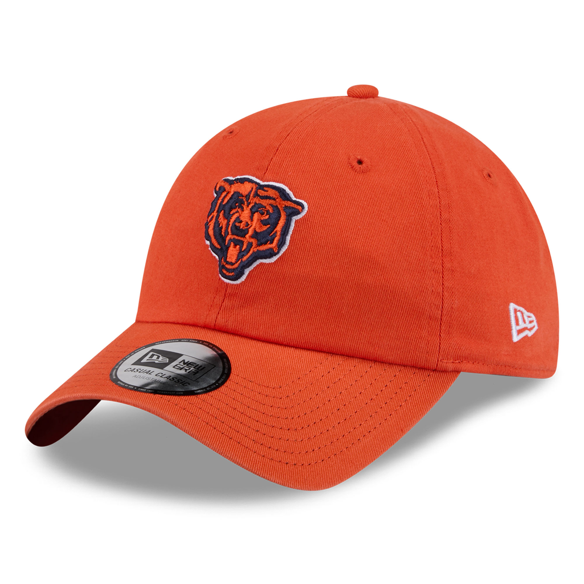 Women's New Era Orange Chicago Bears Throwback Casual Classic Adjustable Hat