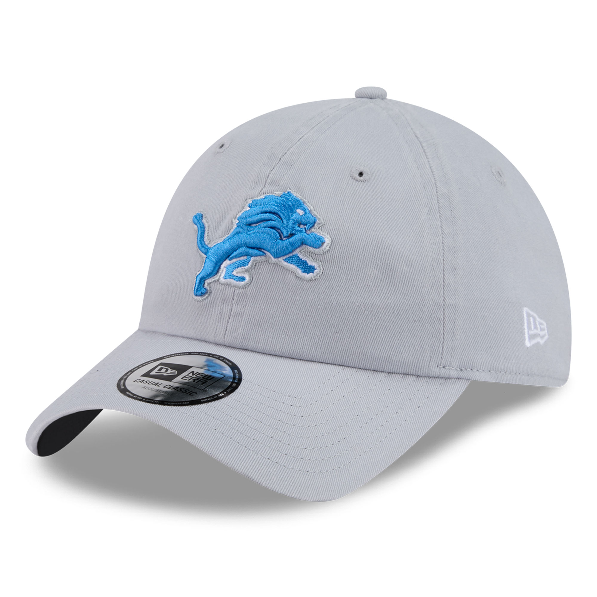 Women's New Era Gray Detroit Lions Throwback Casual Classic Adjustable Hat