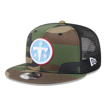 Men's New Era Camo Tennessee Titans Main Trucker 9FIFTY Snapback Hat