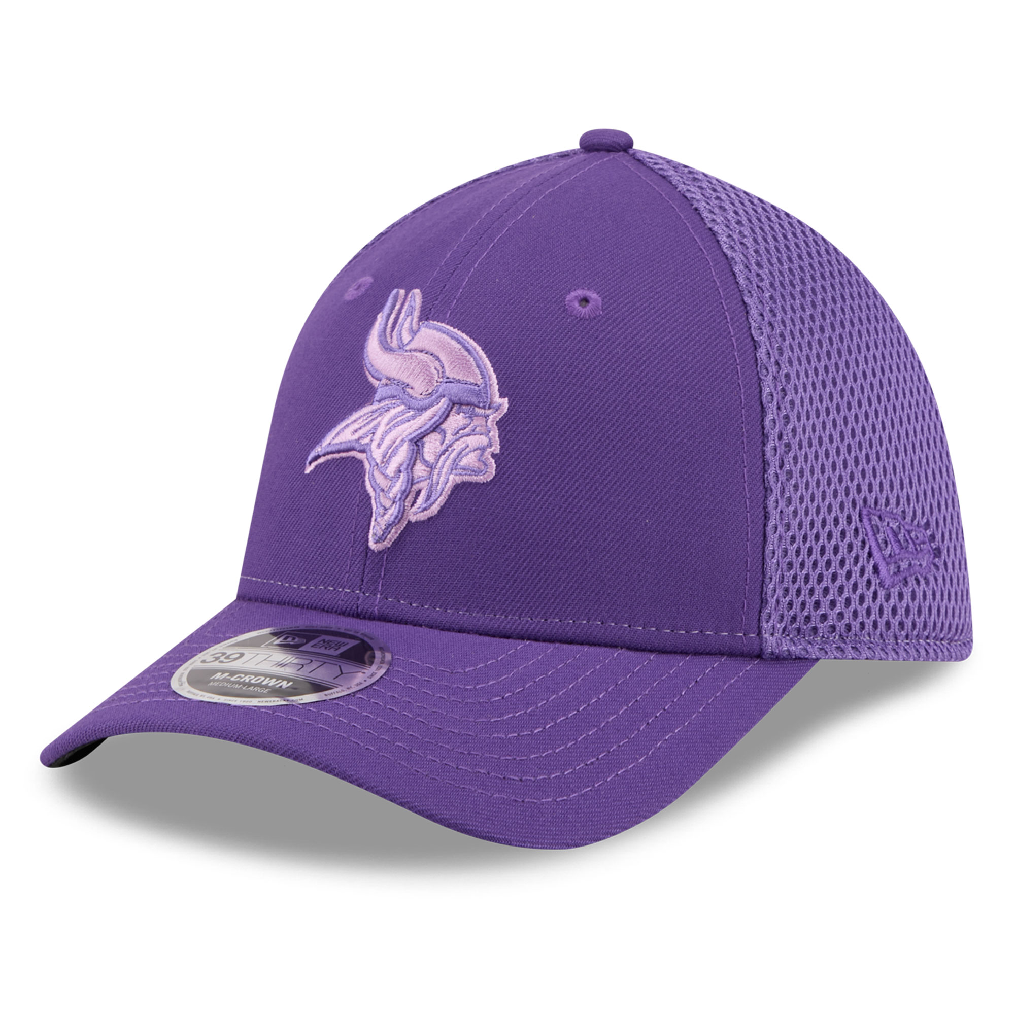 Men's New Era Purple Minnesota Vikings Neo Mesh 39THIRTY M-Crown Stretch Hat