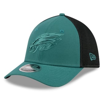 Men's New Era Midnight Green Philadelphia Eagles Neo Mesh 39THIRTY M-Crown Stretch Hat