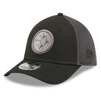 Men's New Era Black Pittsburgh Steelers Neo Mesh 39THIRTY M-Crown Stretch Hat