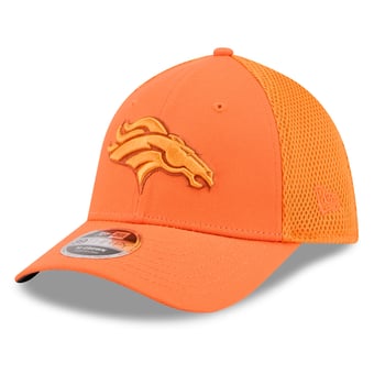 Men's New Era Orange Denver Broncos Neo Mesh 39THIRTY M-Crown Stretch Hat