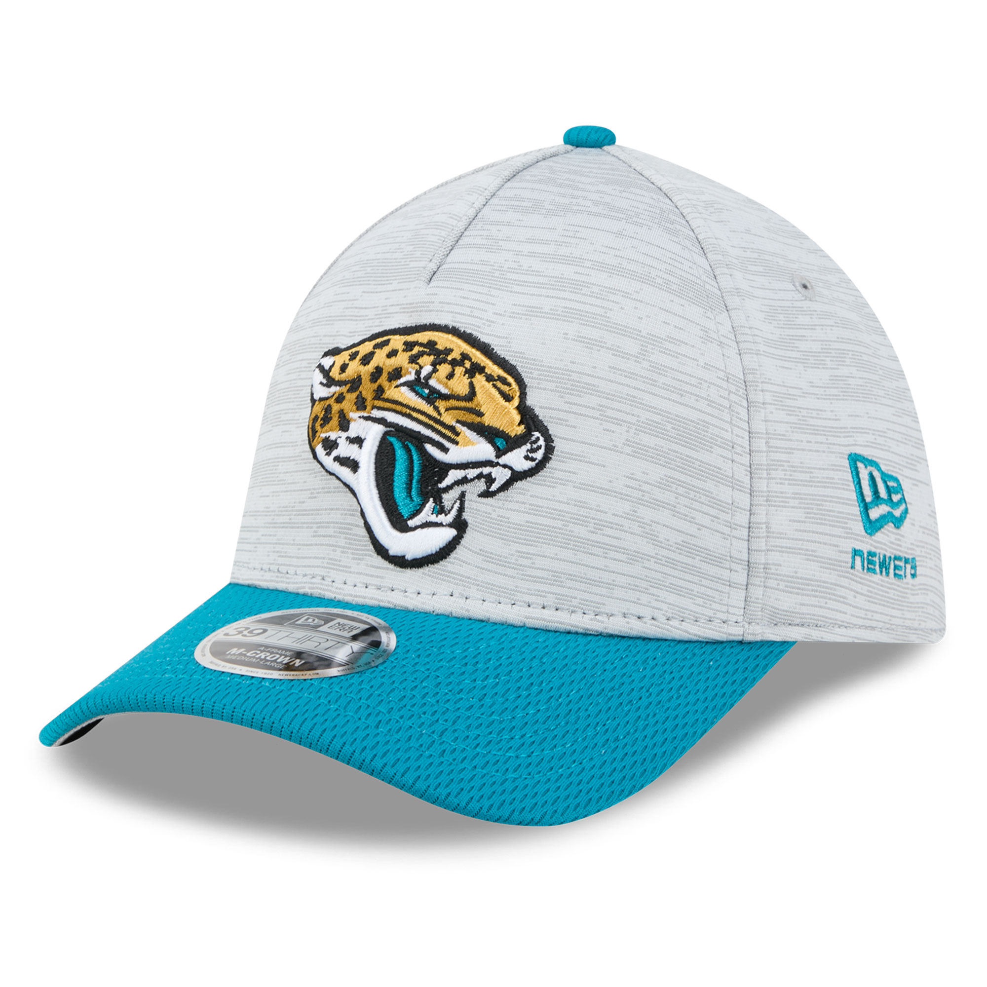 New Era Gray Jacksonville Jaguars Tech 39THIRTY A-Frame Stretch Hat