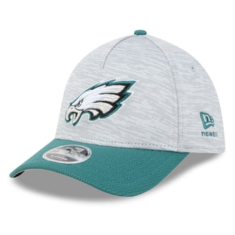 Men's New Era Gray/Midnight Green Philadelphia Eagles Tech 39THIRTY M-Crown A-Frame Stretch Hat