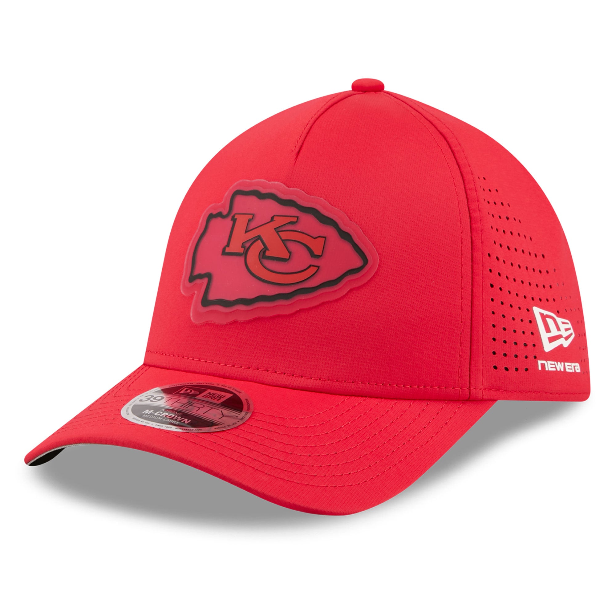 Men's New Era  Red Kansas City Chiefs Tonal 39THIRTY A-Frame Flex Hat