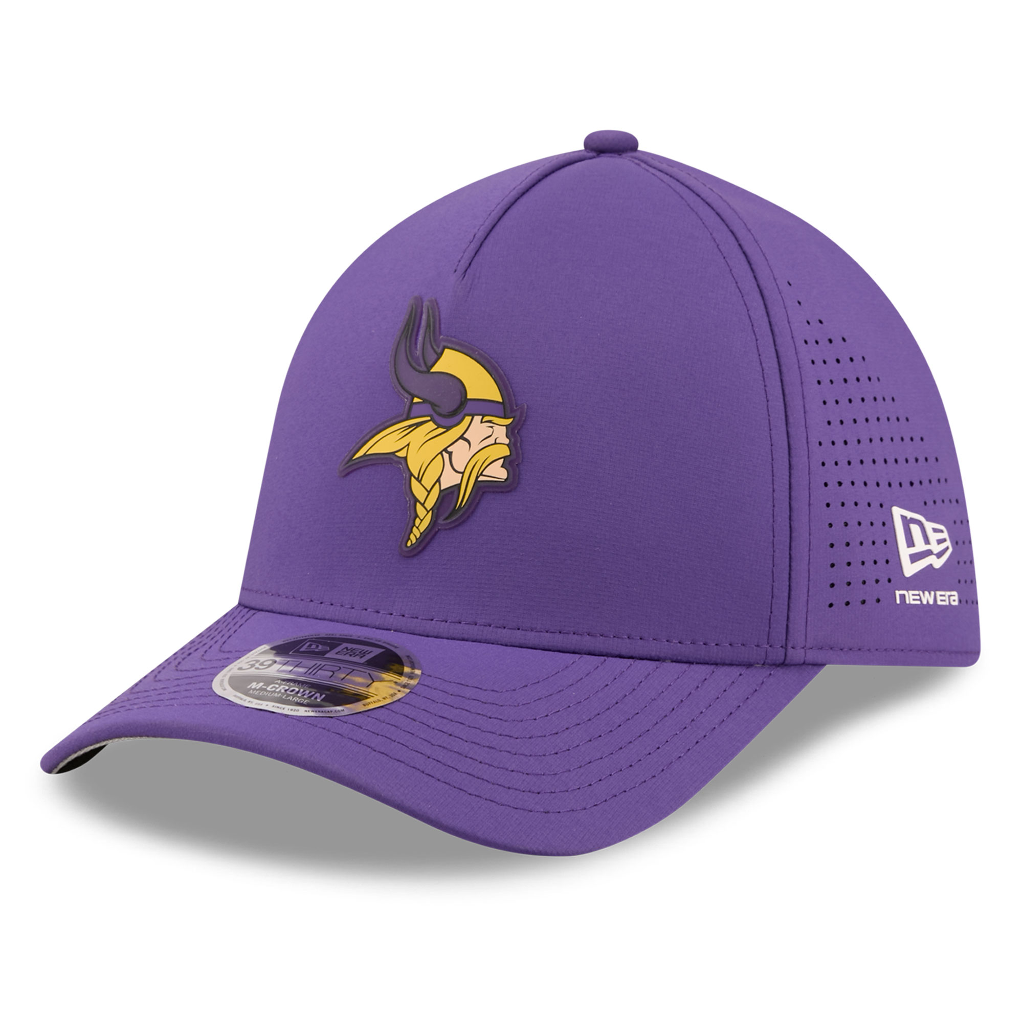 Men's New Era Purple Minnesota Vikings Tonal 39THIRTY A-Frame Flex Hat