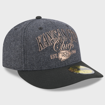 Men's New Era Black Kansas City Chiefs Faux Wool 59FIFTY Fitted Hat