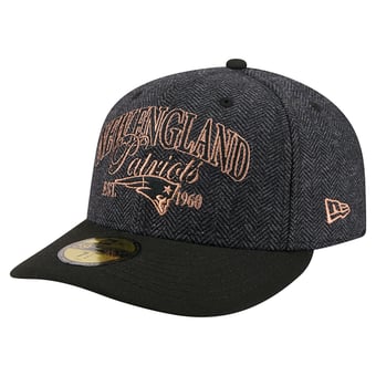 Men's New Era Black New England Patriots Faux Wool 59FIFTY Fitted Hat
