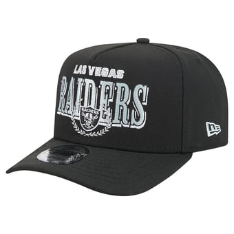 Men's New Era Black Las Vegas Raiders Laurel A-Frame 9FIFTY Snapback Hat