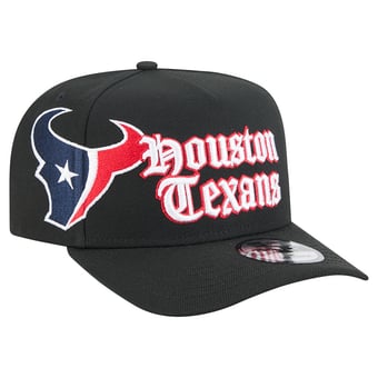 Men's New Era Black Houston Texans Proud A-Frame 9FIFTY Snapback Hat