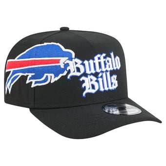 Men's New Era Black Buffalo Bills Proud A-Frame 9FIFTY Snapback Hat