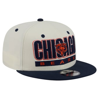 Men's New Era Cream/Navy Chicago Bears Classic 9FIFTY Snapback Hat
