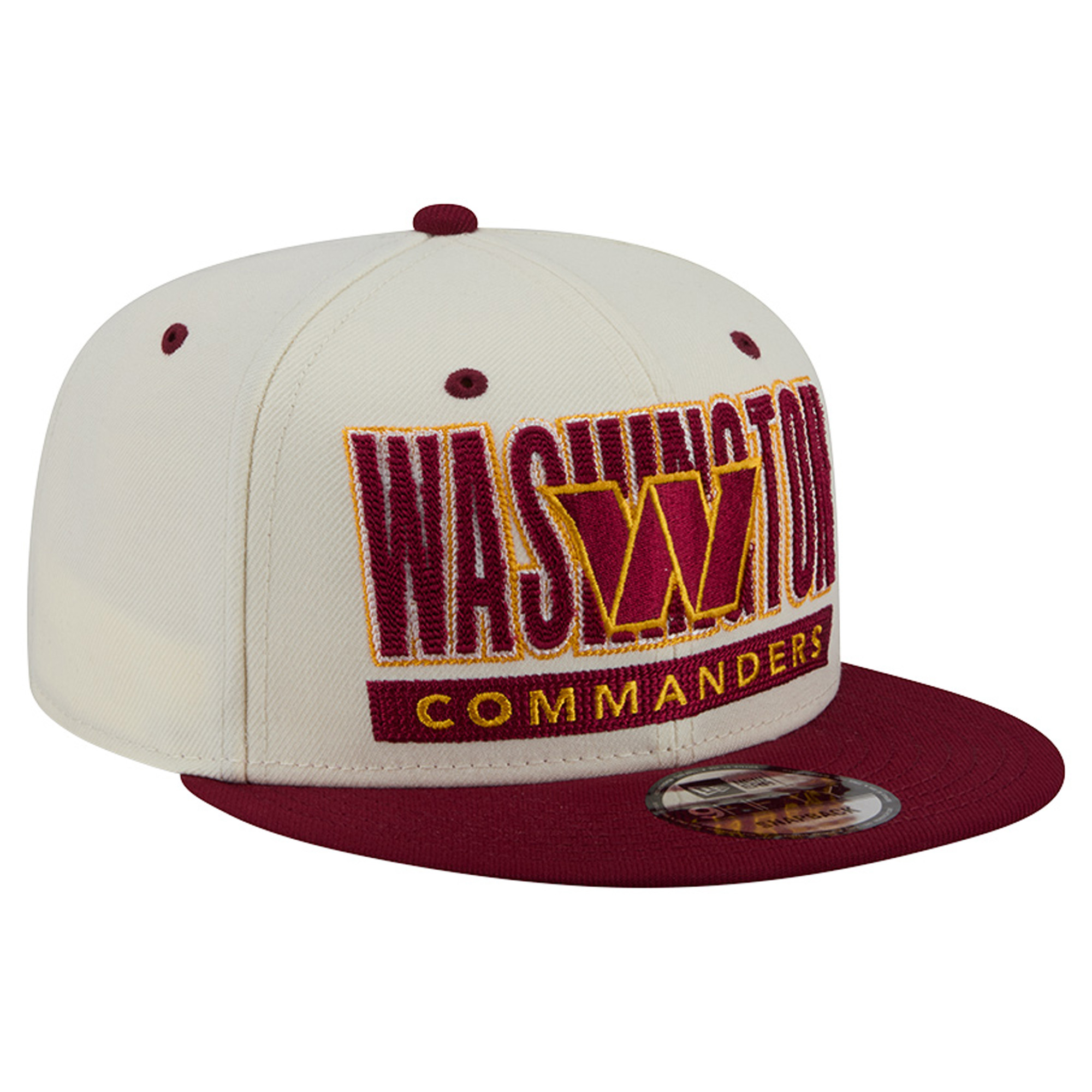 Men's New Era Cream/Burgundy Washington Commanders Classic 9FIFTY Snapback Hat